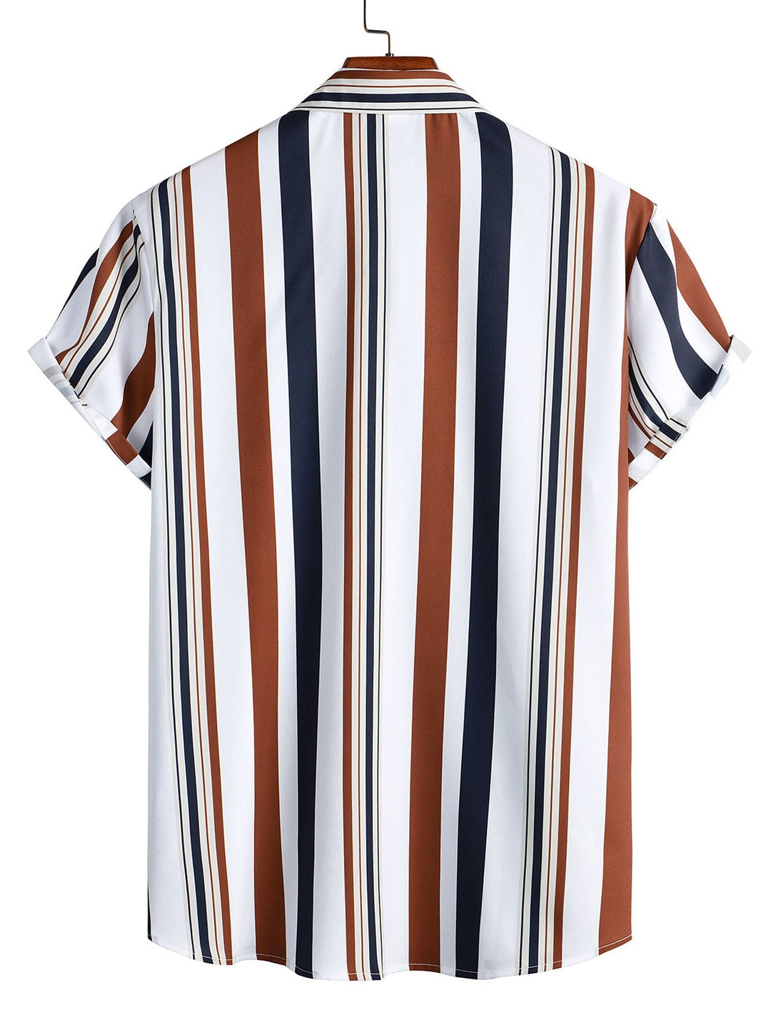 Gekleurd Gestreept Print Shirt & Zwemshorts
