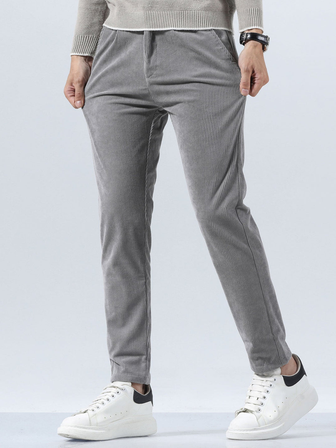 Slim Fit Corduroy Broek