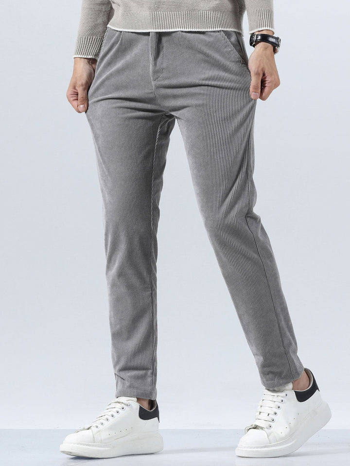 Slim Fit Corduroy Broek