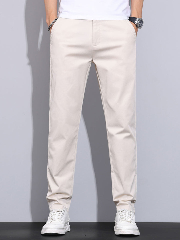 Rechte broek met elastische taille