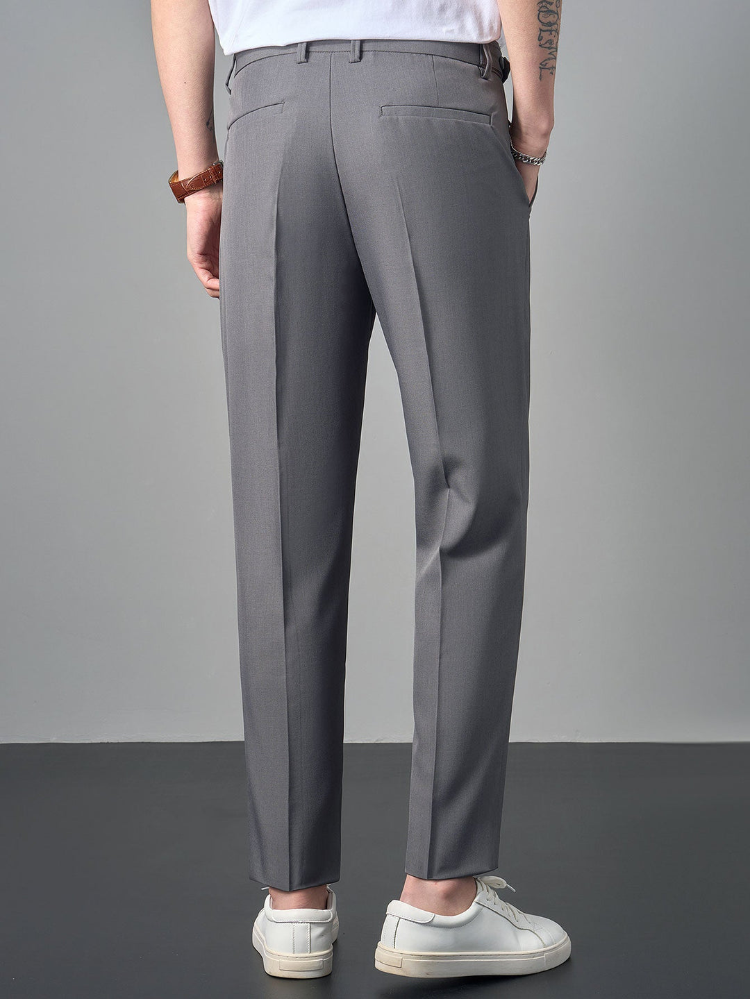 Slim Fit taps toelopende Naples broek