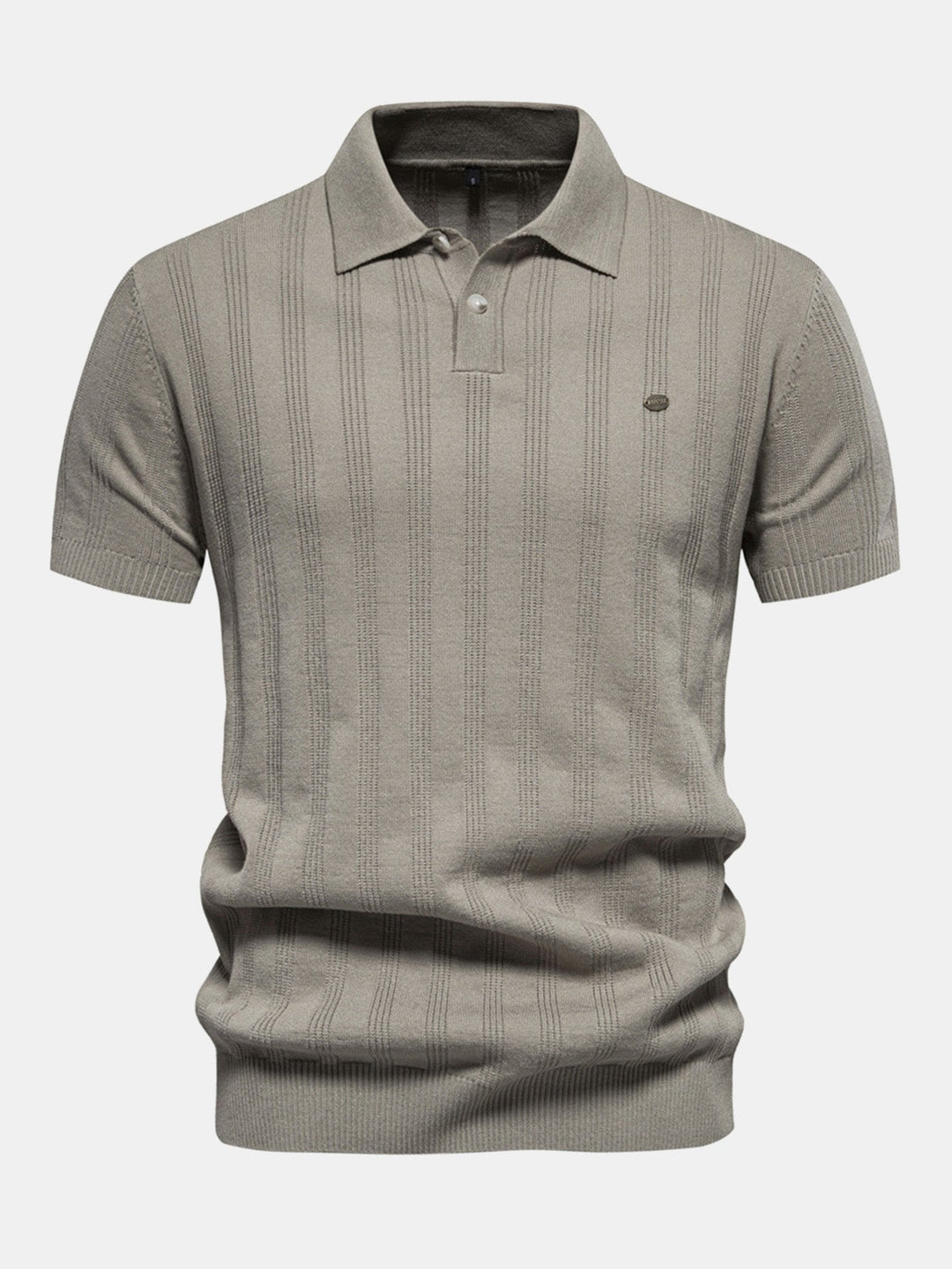 Gestreept Gebreid Polo Shirt