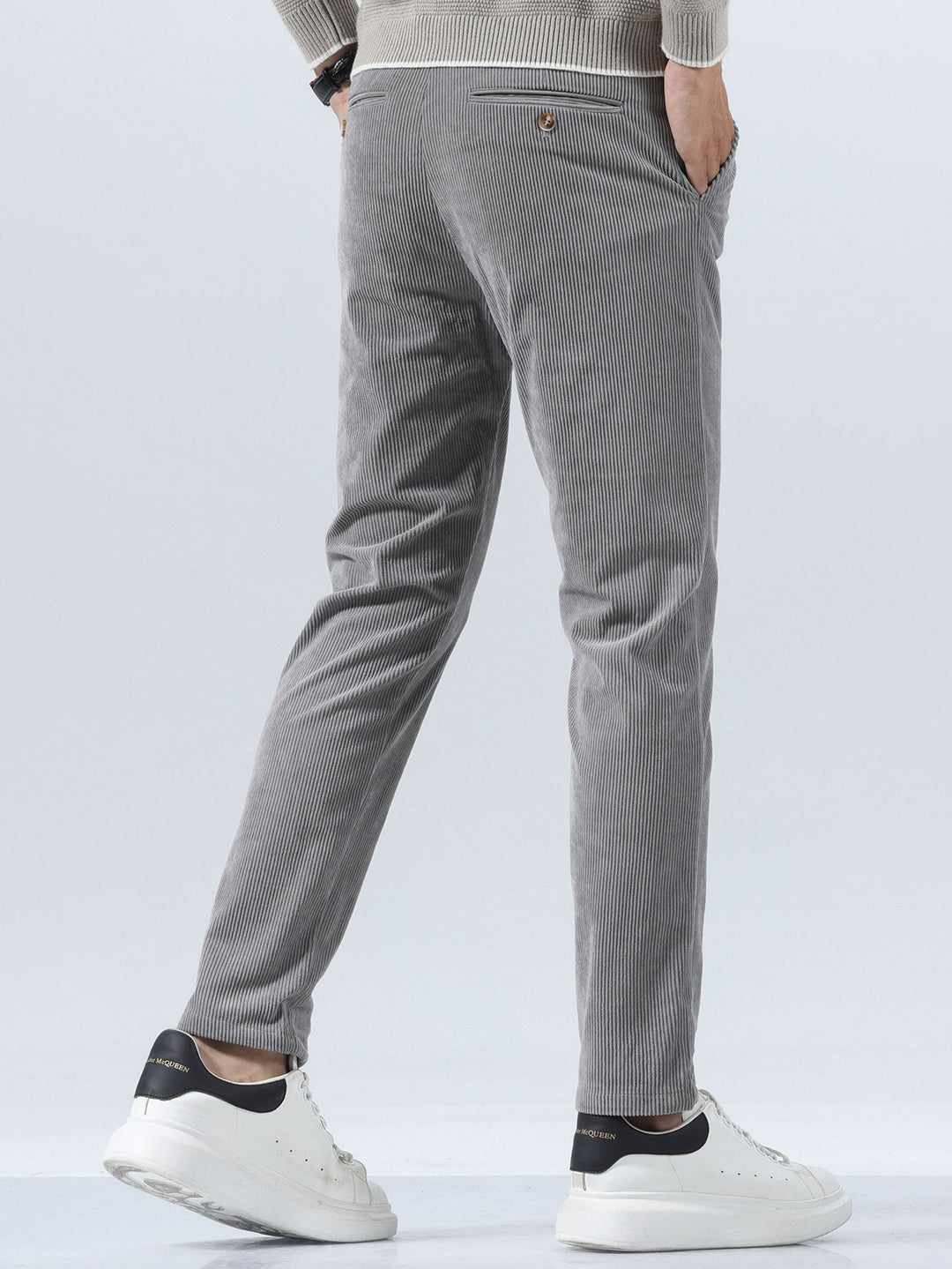 Slim Fit Corduroy Broek