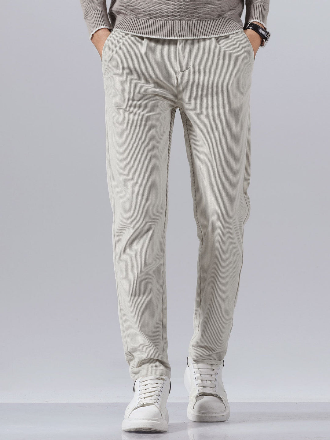 Slim Fit Corduroy Broek