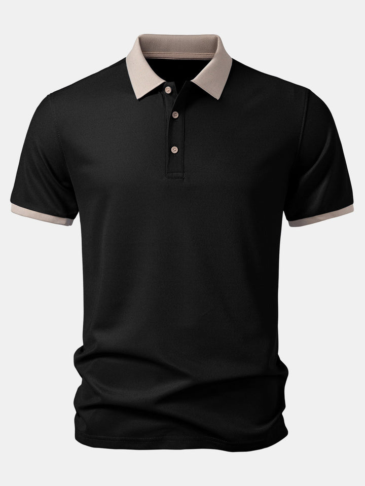 Contrast Collar Polo