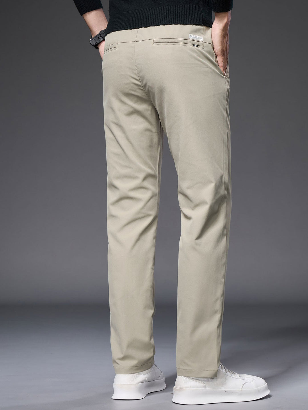 Warm Fleece-Lined Straight Leg Chino Pants
