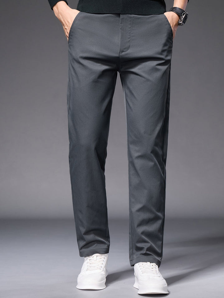 Warm Fleece-Lined Straight Leg Chino Pants
