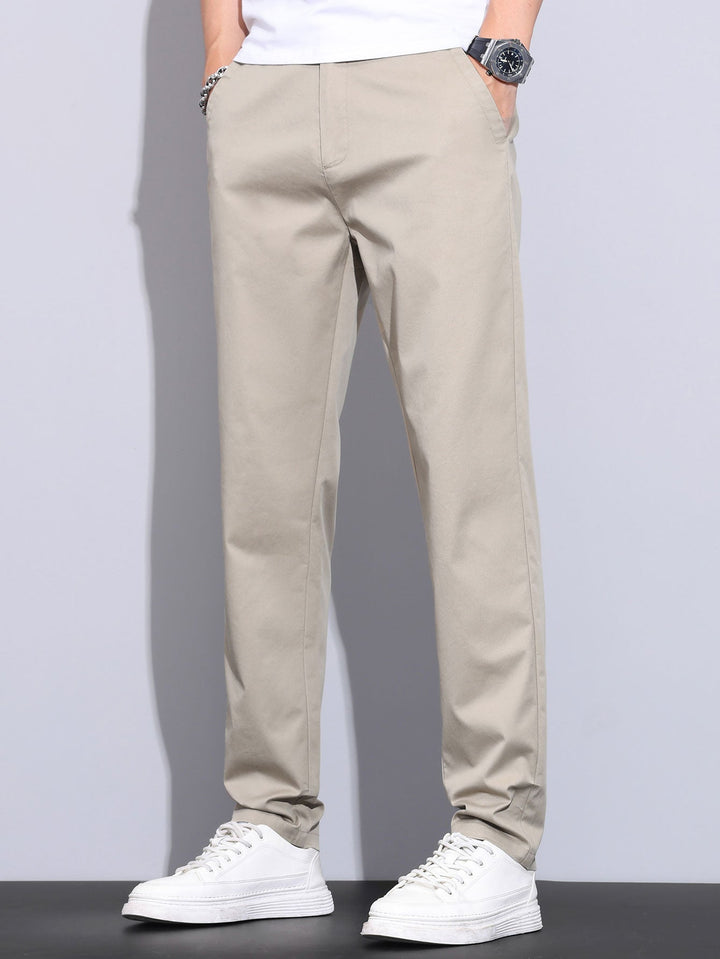 Rechte broek met elastische taille