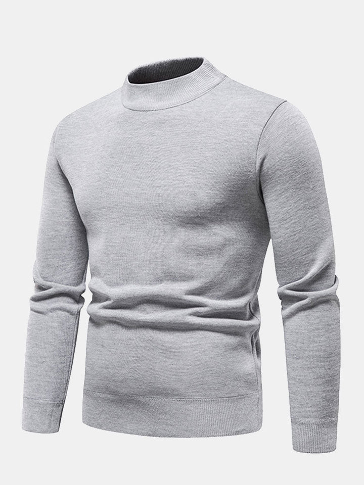 Faux Fur Gevoerde Mock Neck Trui