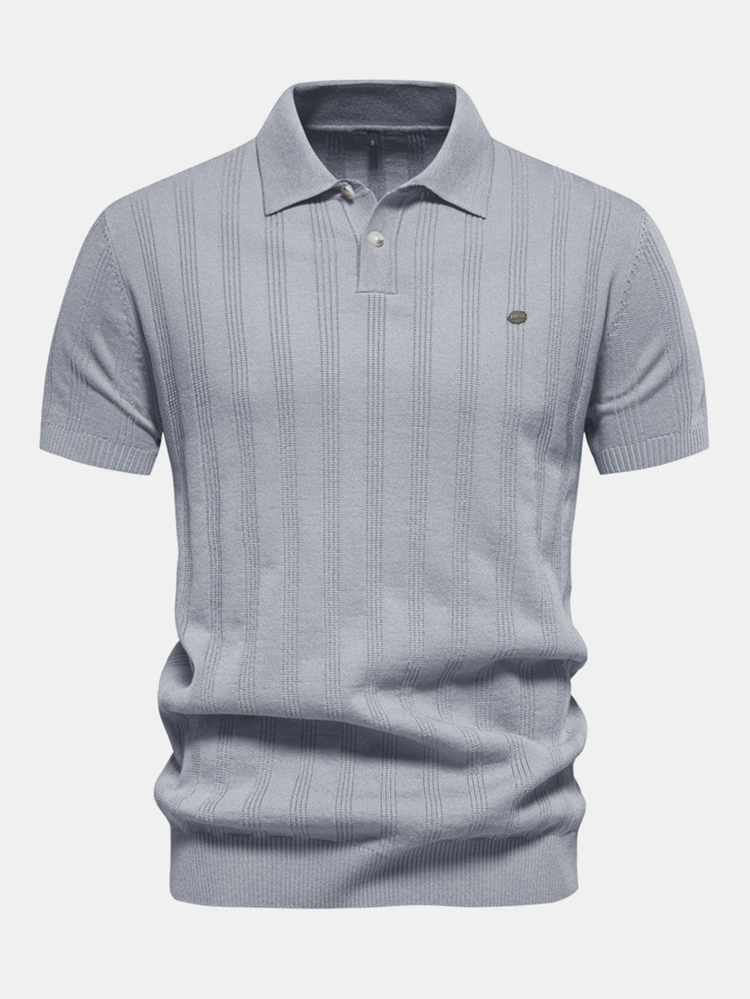 Gestreept Gebreid Polo Shirt