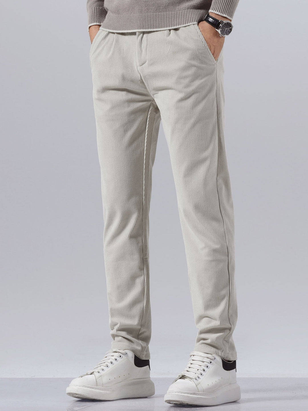 Slim Fit Corduroy Broek