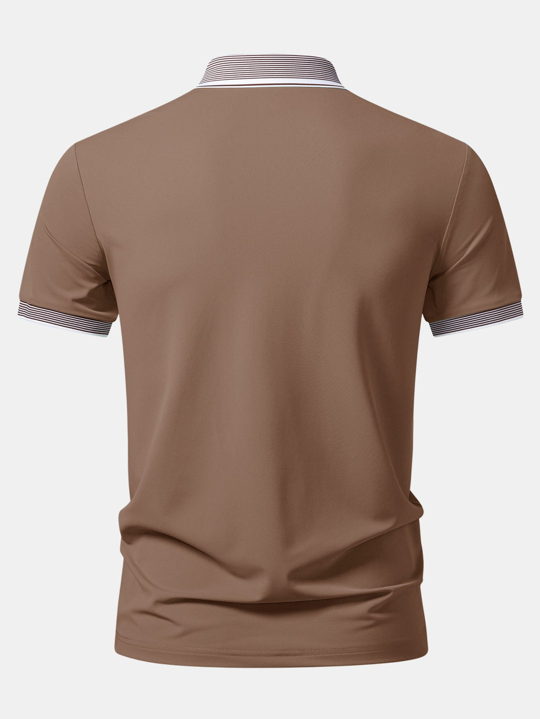 Contrast Stripe Trim Polo