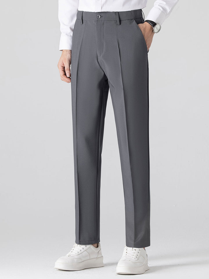 Twisted Jacquard Knit Polo & Slim Fit Tapered Trousers