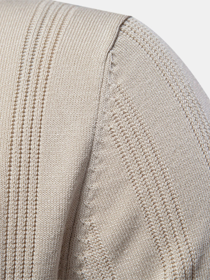 Gestreept Gebreid Polo Shirt