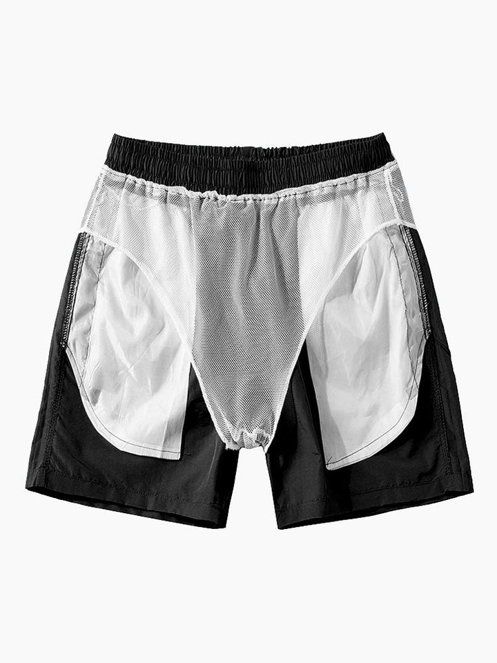 Tropisch Bloemenprint Overhemd met Knopen & Zwemshorts