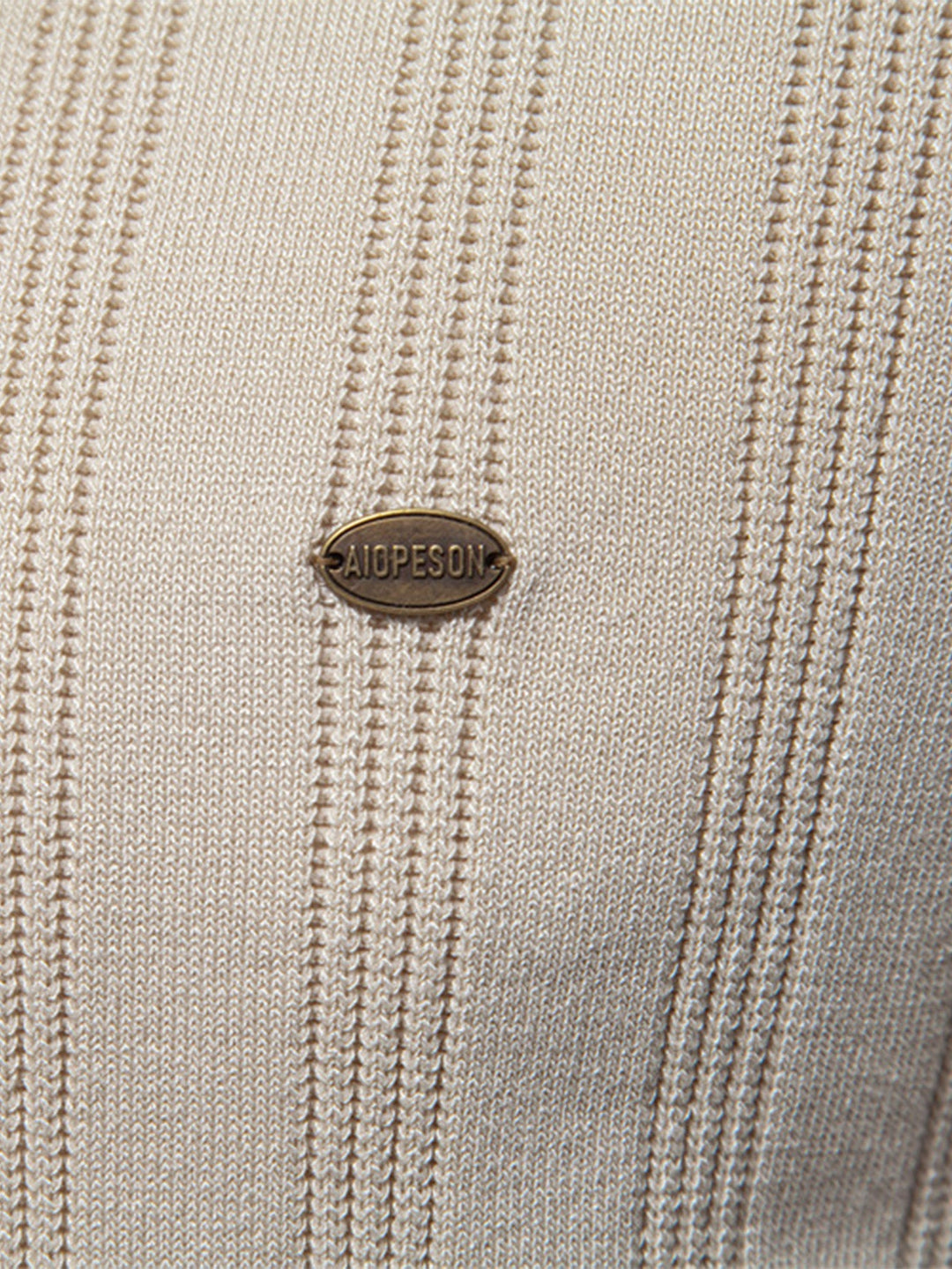 Gestreept Gebreid Polo Shirt