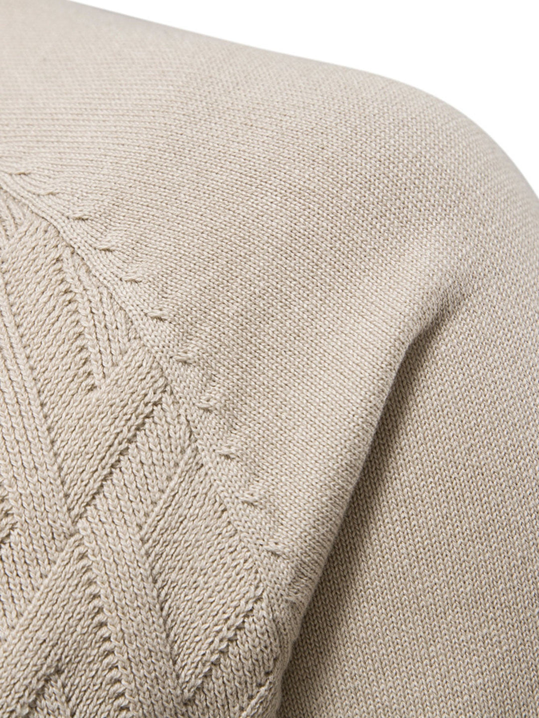 Geometry jacquard trui met ronde hals