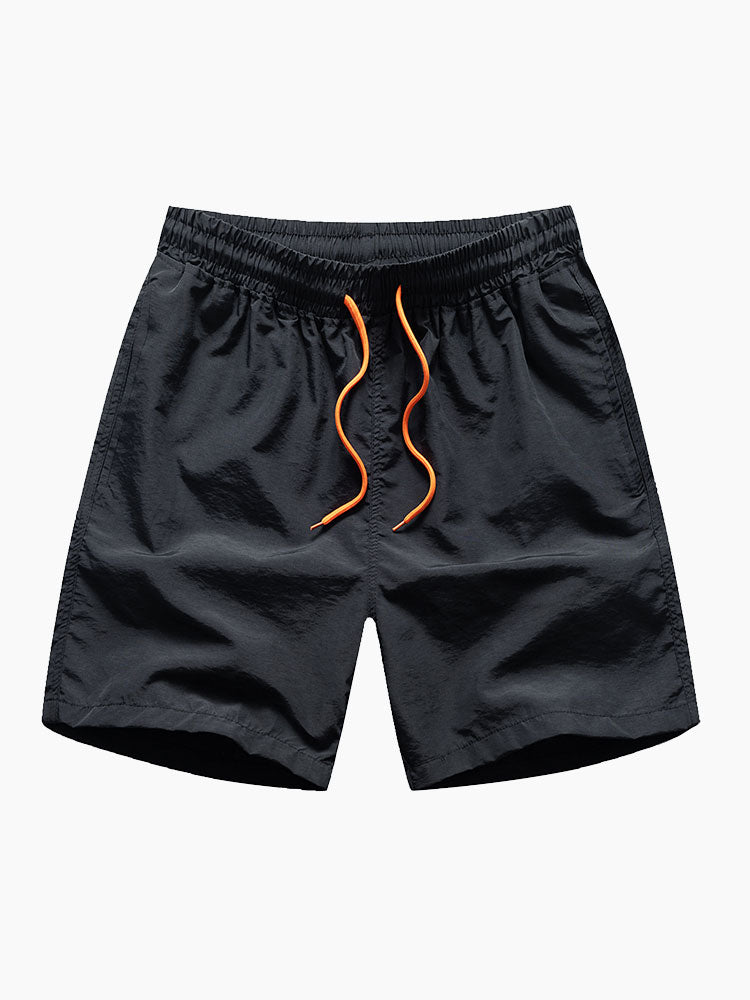 Kleur Blok Abstract Print Knop-Up Shirt & Zwemshorts