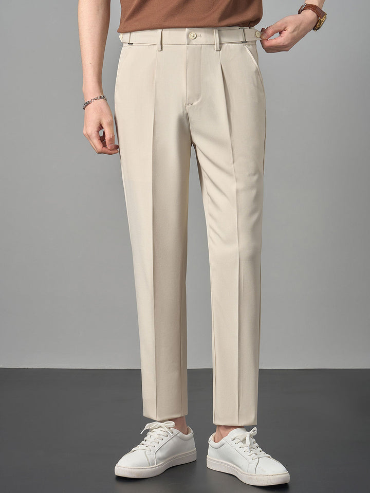 Slim Fit taps toelopende Naples broek