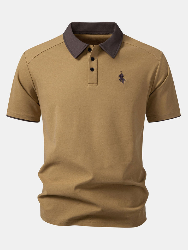 Contrast Collar Polo