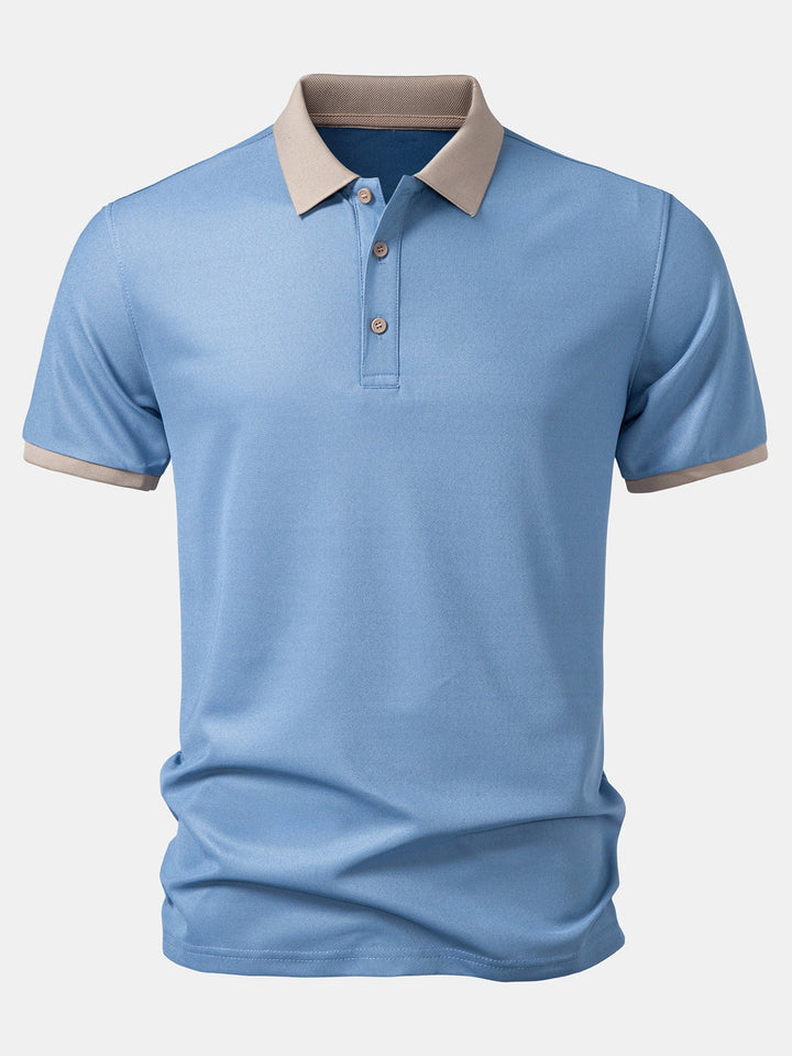 Contrast Collar Polo