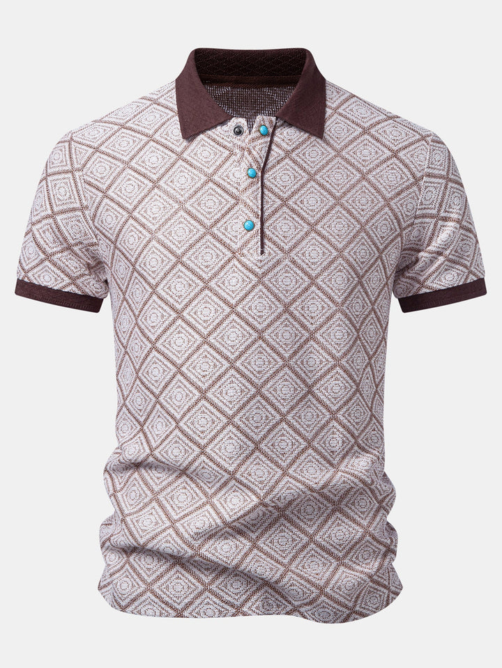 Geometry Jacquard Polo