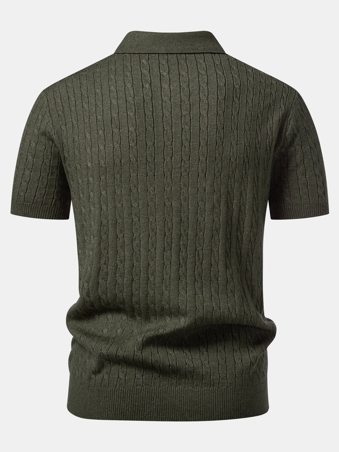 Twisted Jacquard Knit Polo