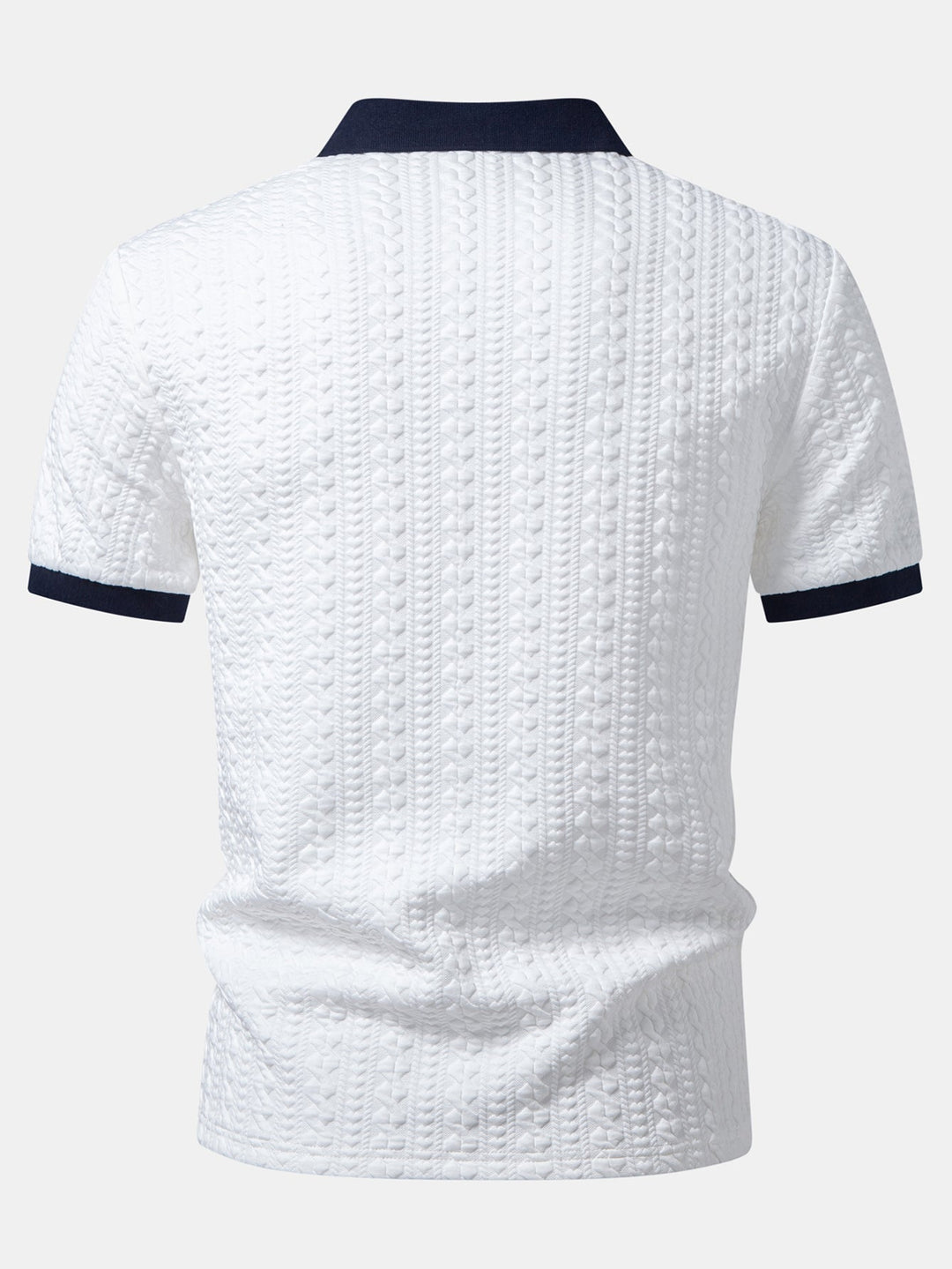 Contrast Jacquard Polo