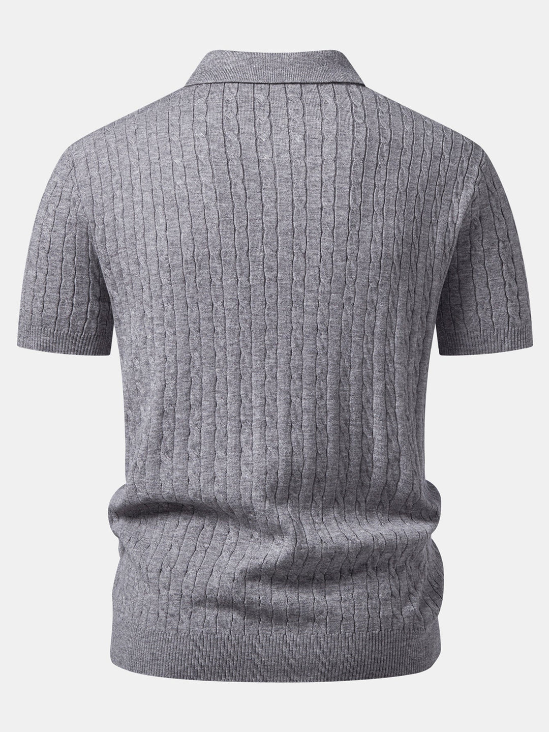 Twisted Jacquard Knit Polo