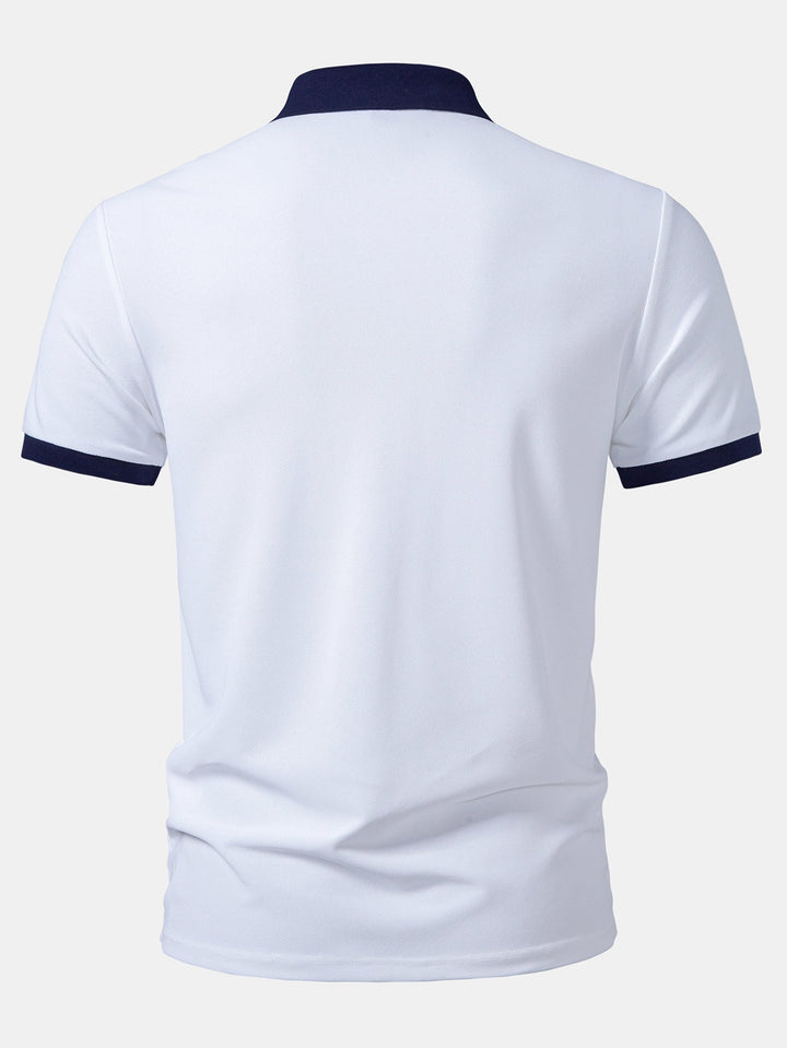 Contrast Collar Polo