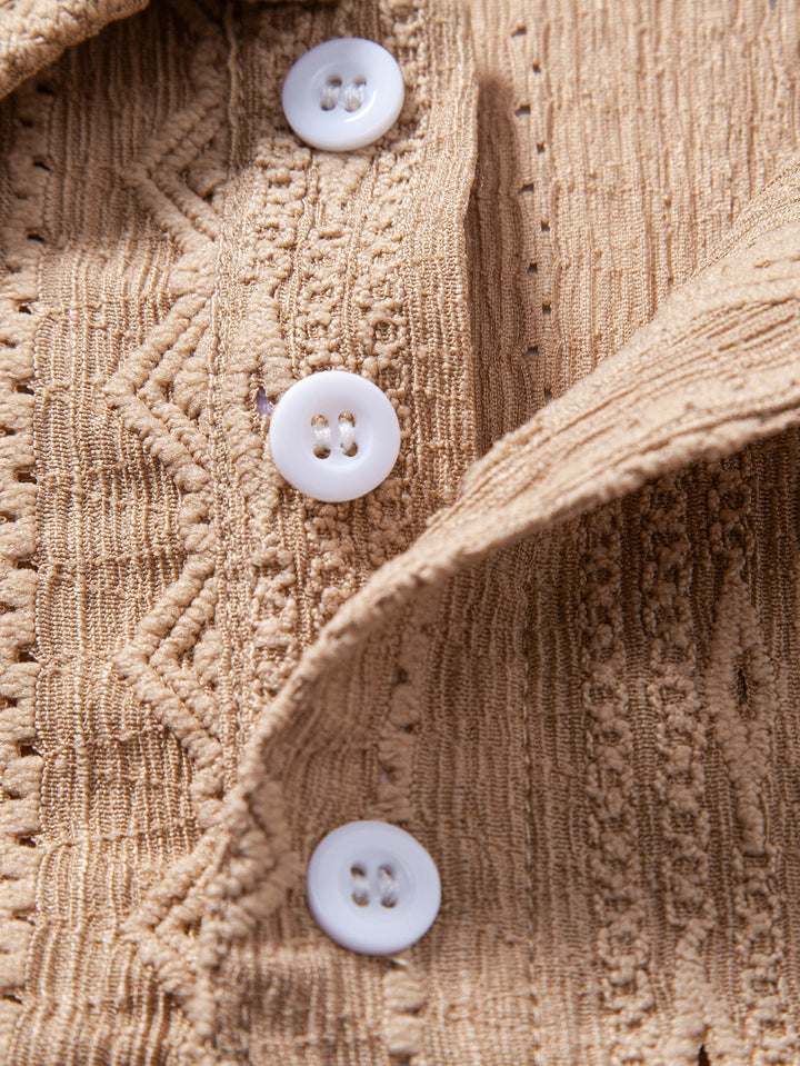 Geometric Jacquard Polo