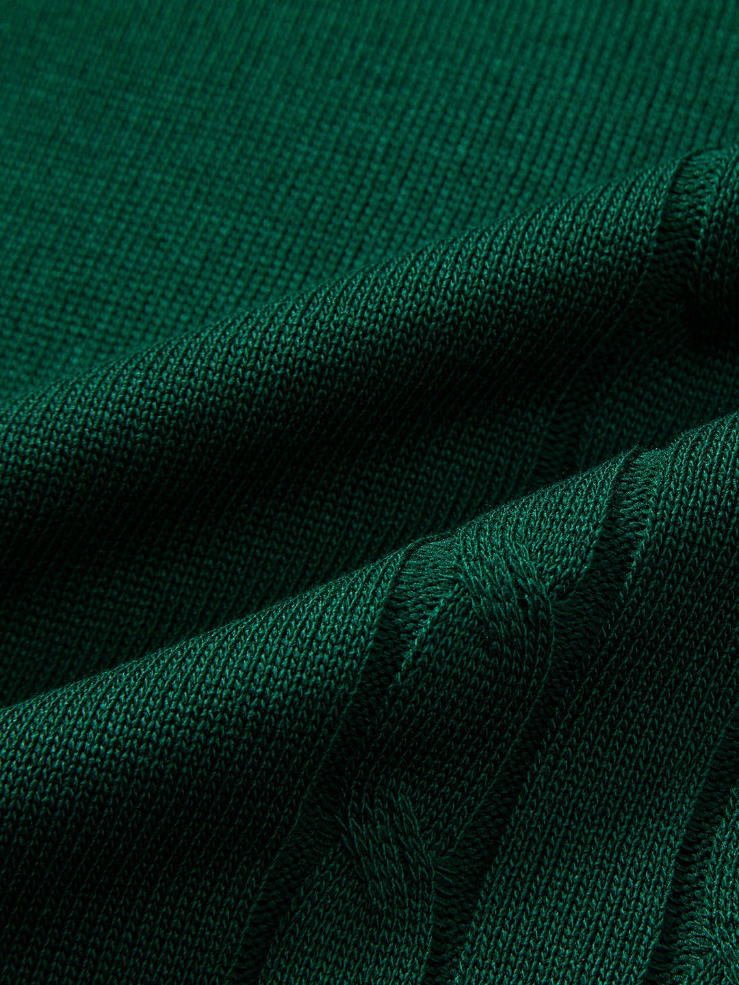 Contrast Trim Twisted Jacquard Knit Polo