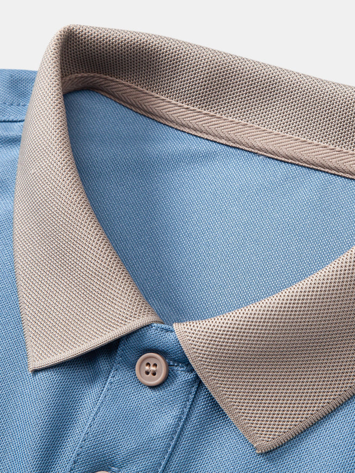 Contrast Collar Polo