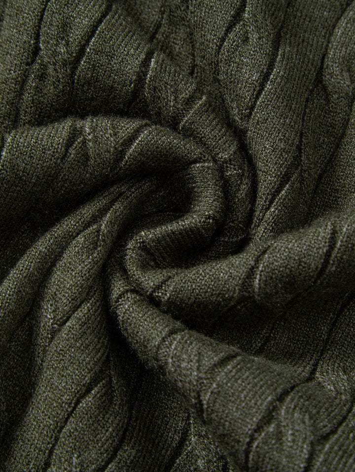 Twisted Jacquard Knit Polo