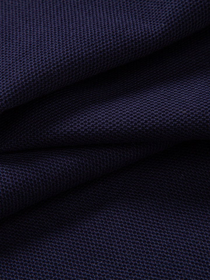 Contrast Trim Zipper Polo