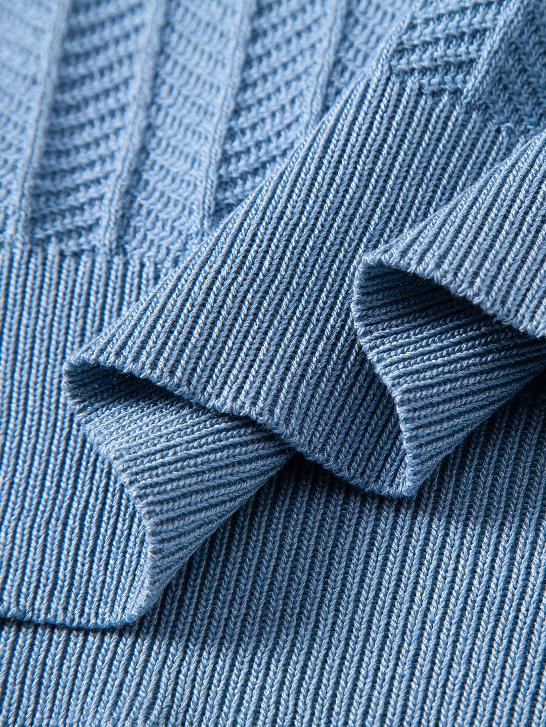 Contrast Textured Knit Polo