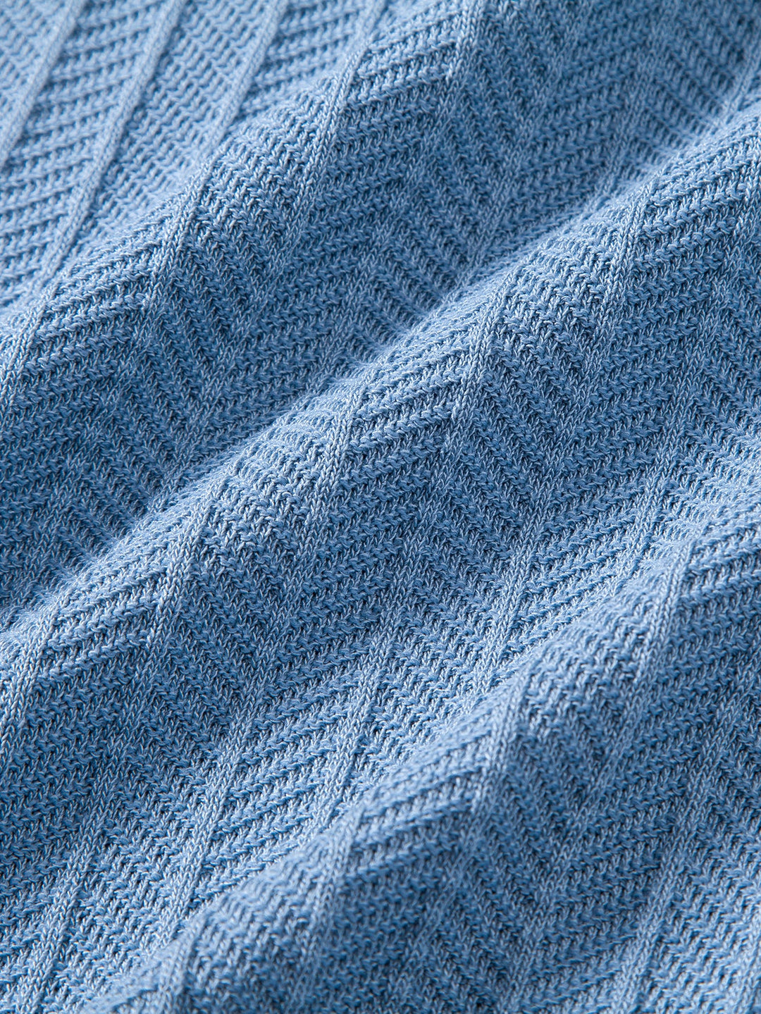 Contrast Textured Knit Polo