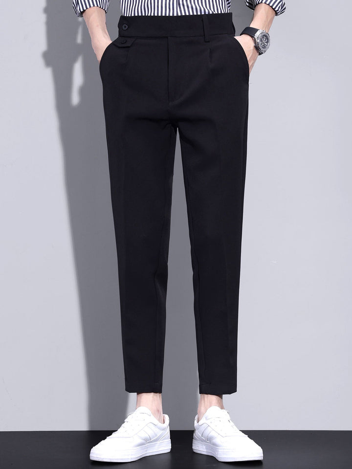 Slim Fit taps toelopende cropped broek