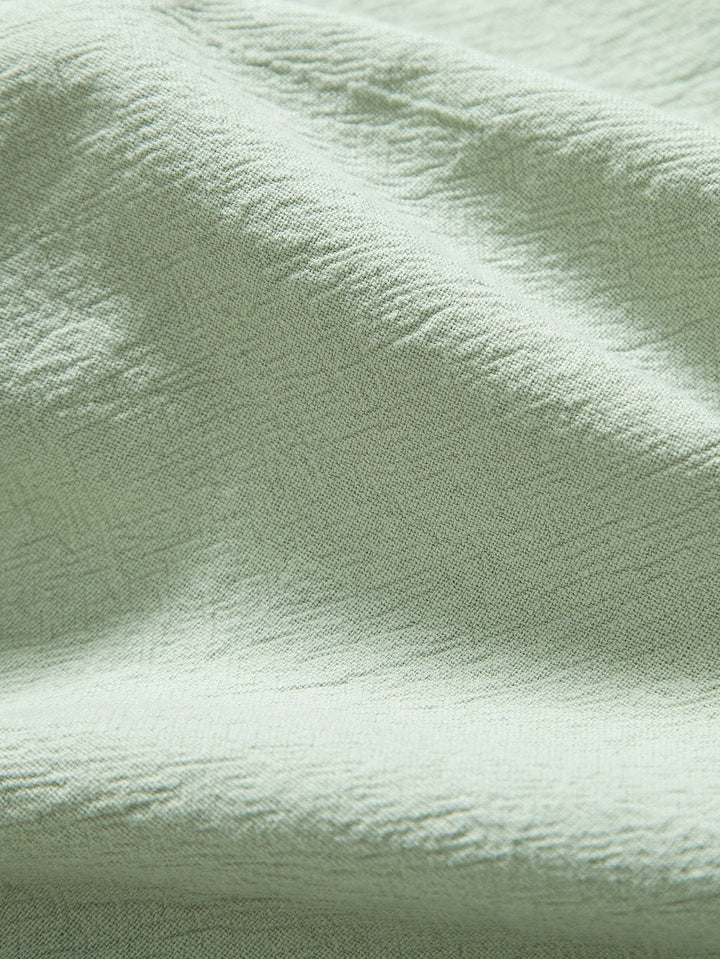 Textured Cotton Revere Shirt & 5" Shorts