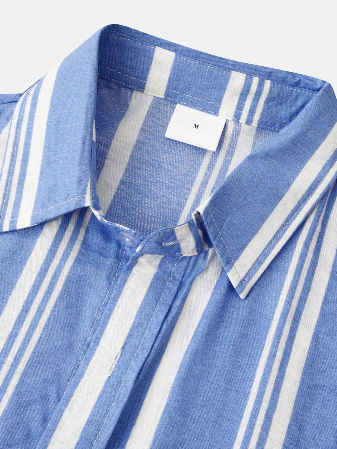 Gestreepte Print Knop-Up Shirt & Zwemshorts