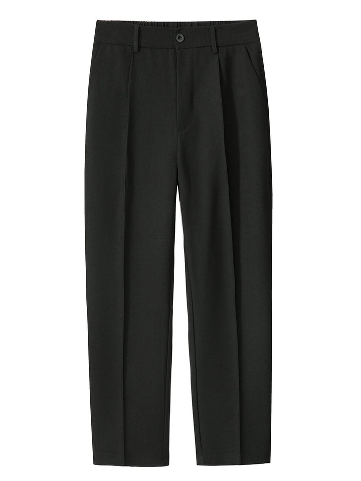 Relax Fit Elastische Taille Rechte Pijpen Broek