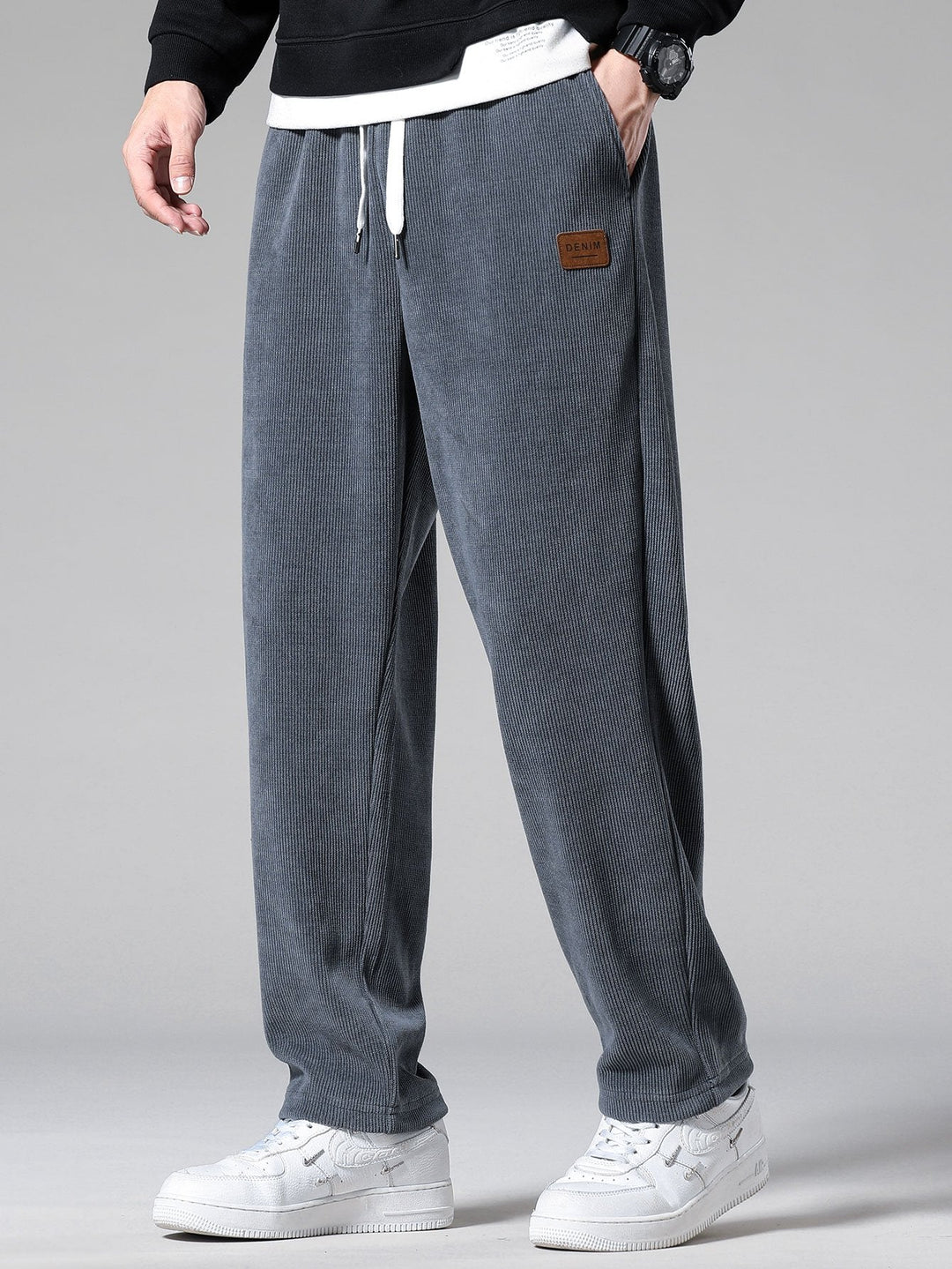 Rechtafstaande Corduroy Broek