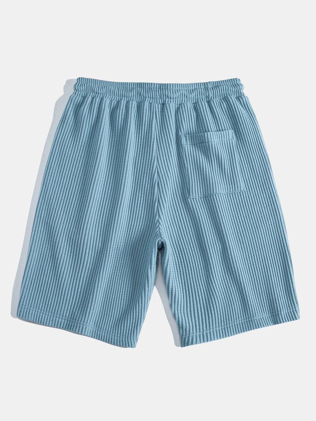 Wafel Knop-Up Shirt & Trekkoord Wafel Shorts