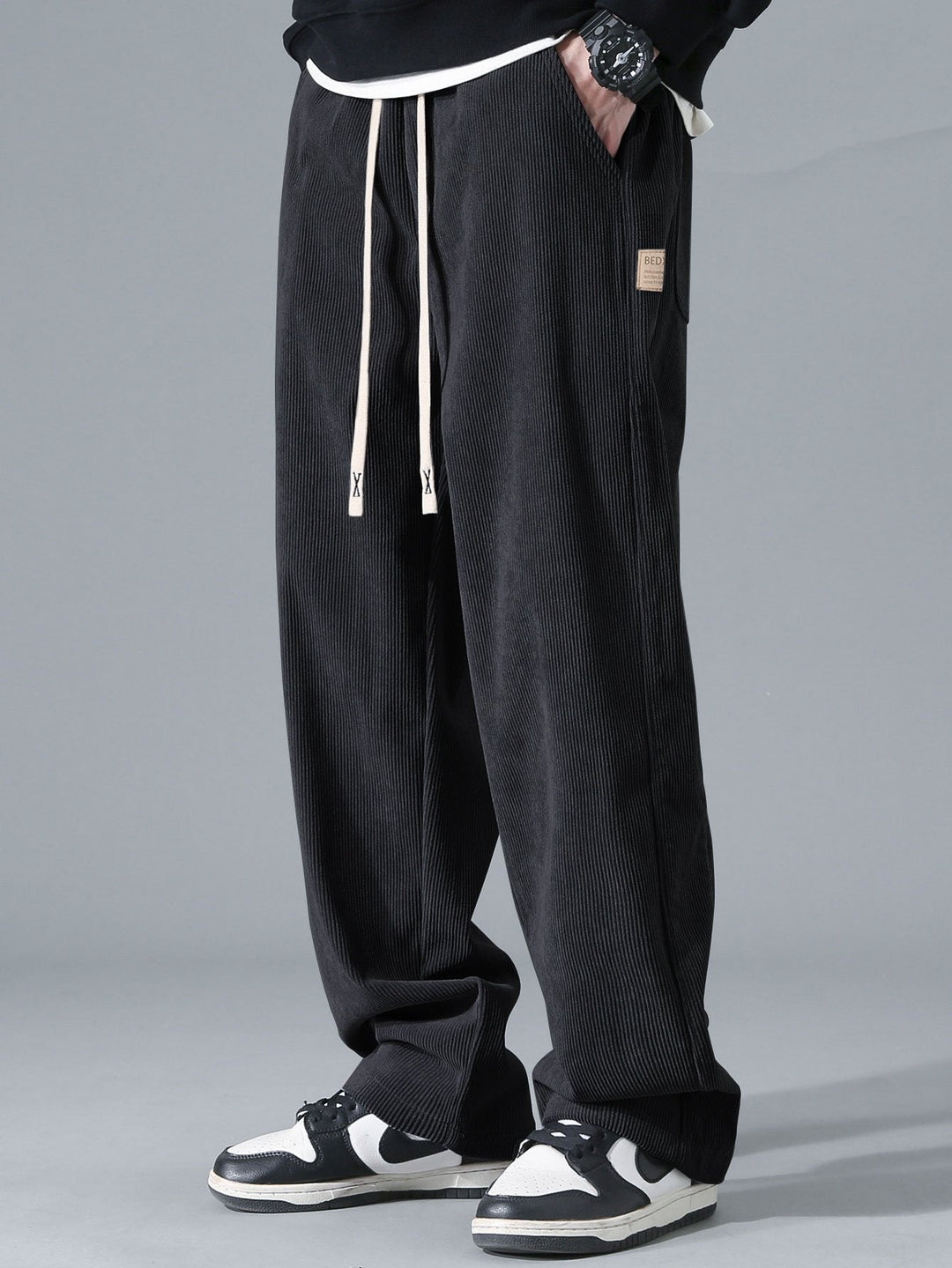 Rechtafstaande Corduroy Broek